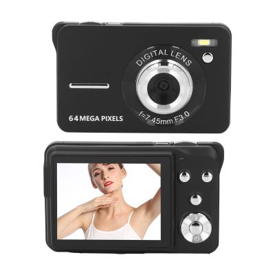 4K Digital Camera for Photography, 64M 18x Vlogging Video Camera Camcorder, 2.8 inch Screen, Auto Focus, Fill Light, Travel Camera Digital Point Shoot Camera for Selfie Recording