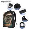 DJUETRUI Backpack for Men Women Lightweight Travel Backpack Spiral Pattern Carry On Backpack Laptop Backpack Casual Daypack view 3