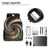 DJUETRUI Backpack for Men Women Lightweight Travel Backpack Spiral Pattern Carry On Backpack Laptop Backpack Casual Daypack view 4