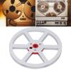 1/4 Inch 7 Inch Empty Tape Reel, Professional Aluminum Alloy 6-Hole Open Reel for Reel-to-Reel Tape Recorders, Sound Tape Takeup Reel (Silver) view 3