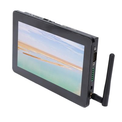 Wisoqu 7 Inch Industrial Embedded Panel PC 1024x600 16:9 Capacitive Industrial Panel Computer (US Plug)