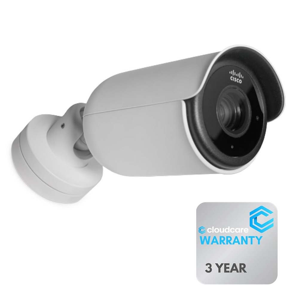 Cloud Care MV52-HW Meraki MV52 Outdoor Varifocal Camera (MV52-HW) | 4MP Resolution | 256GB Storage | IK10+ and IP67 Rated | Stay Protected 3 Year Warranty (No Meraki License Included)