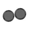 A ABSOPRO 2pcs 6.5 Inch Metal Glossy Audio Speaker Cover Mesh Subwoofer Grill Horn Guard Decorative Circle Grille Protector Black for Car Item Replacement view 1