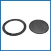 A ABSOPRO 2pcs 6.5 Inch Metal Glossy Audio Speaker Cover Mesh Subwoofer Grill Horn Guard Decorative Circle Grille Protector Black for Car Item Replacement view 4