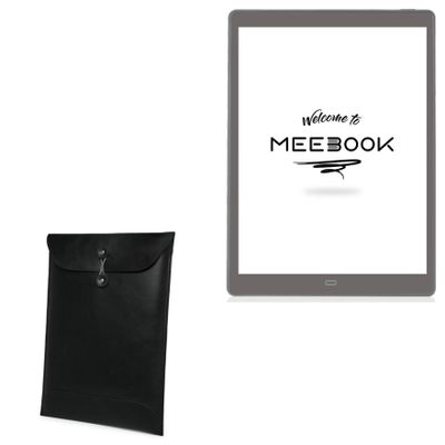 BoxWave Case Compatible with Boyue Likebook eReader P10 (10 in) - Nero Leather Envelope, Leather Wallet Style Flip Cover