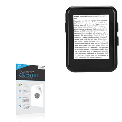 BoxWave Screen Protector Compatible with ASHATA 1.8in EBook Reader - ClearTouch Crystal (2-Pack), HD Film Skin - Shields from Scratches