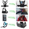 Hauyapie Accessories Kit Pack for Go pro 13 12 11 10 9 Hero Black, Waterproof Housing Case Backpack Shoulder Strap Mount Motorcycle Helmet Chin Mount Bundle for Gopro Hero13 12 11 10 9 Camera(YP01) view 3