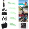 Hauyapie Accessories Kit Pack for Go pro 13 12 11 10 9 Hero Black, Waterproof Housing Case Backpack Shoulder Strap Mount Motorcycle Helmet Chin Mount Bundle for Gopro Hero13 12 11 10 9 Camera(YP01) view 4