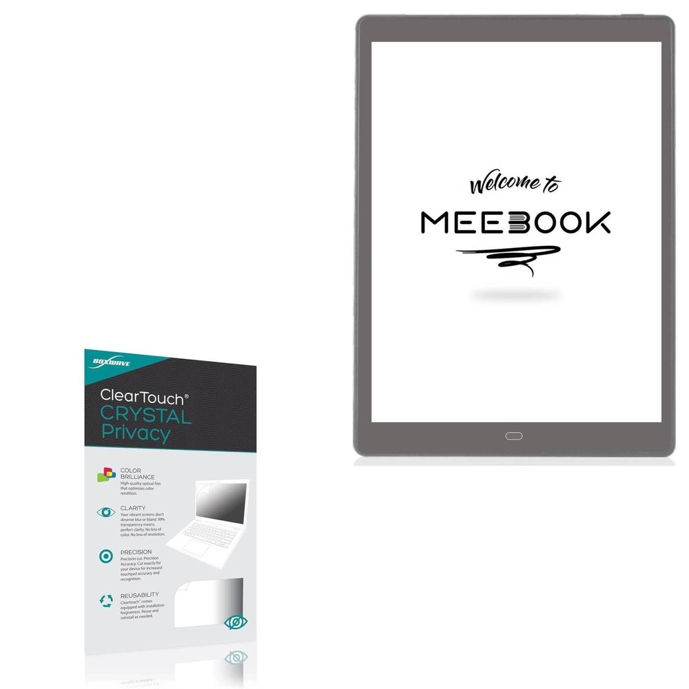 BoxWave Screen Protector Compatible with Boyue Likebook eReader P10 (10 in) - ClearTouch Crystal Privacy (2-Pack), Privacy Screen Protector Flexible Film Clear