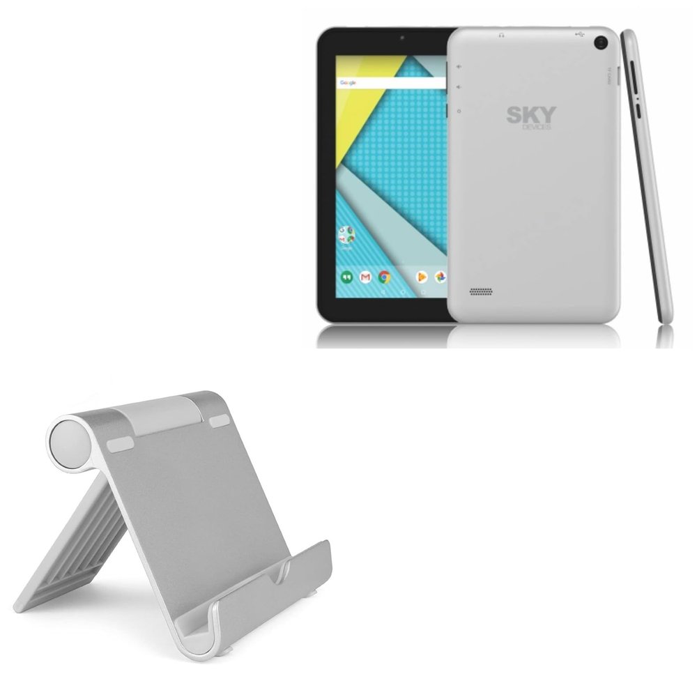 BoxWave Stand and Mount Compatible with Sky Devices Sky Vision 2 - VersaView Aluminum Stand, Portable, Multi Angle Viewing Sturdy