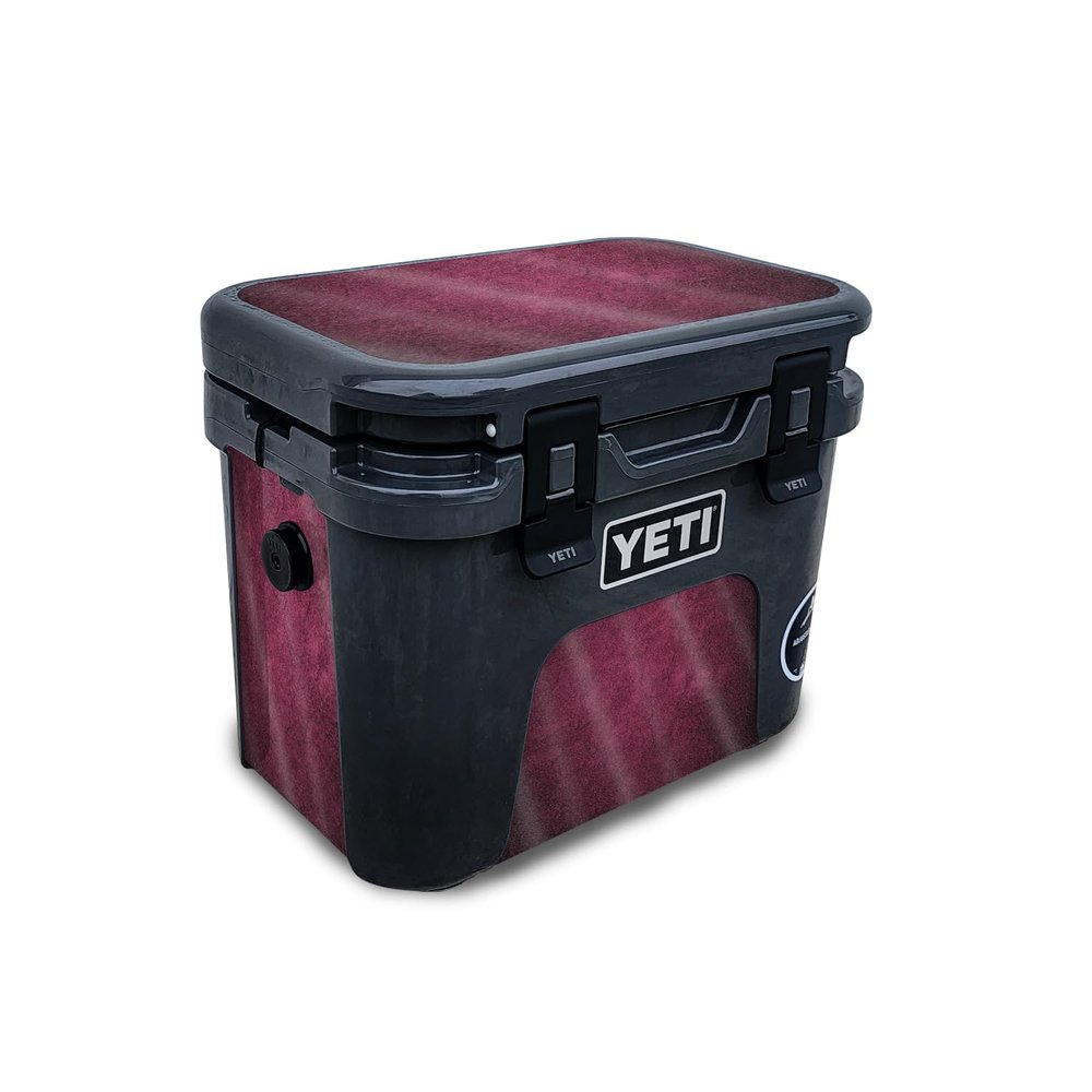 Glossy Glitter Skin Compatible with Yeti Roadie 15 Hard Cooler - Pink Gravel - Premium 3M Vinyl Protective Wrap Decal Cover - Easy to Apply | Crafted in The USA by MightySkins