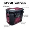 Glossy Glitter Skin Compatible with Yeti Roadie 15 Hard Cooler - Pink Gravel - Premium 3M Vinyl Protective Wrap Decal Cover - Easy to Apply | Crafted in The USA by MightySkins view 2