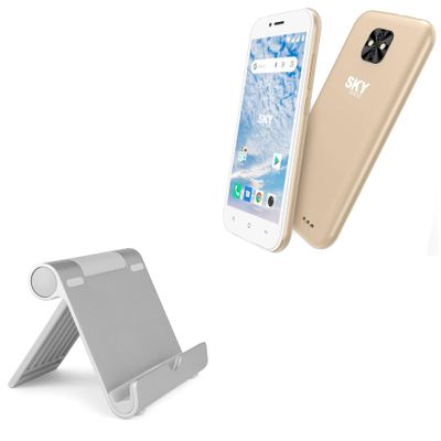 BoxWave Stand and Mount Compatible with Sky Devices Platinum K5 - VersaView Aluminum Stand, Portable, Multi Angle Viewing Sturdy