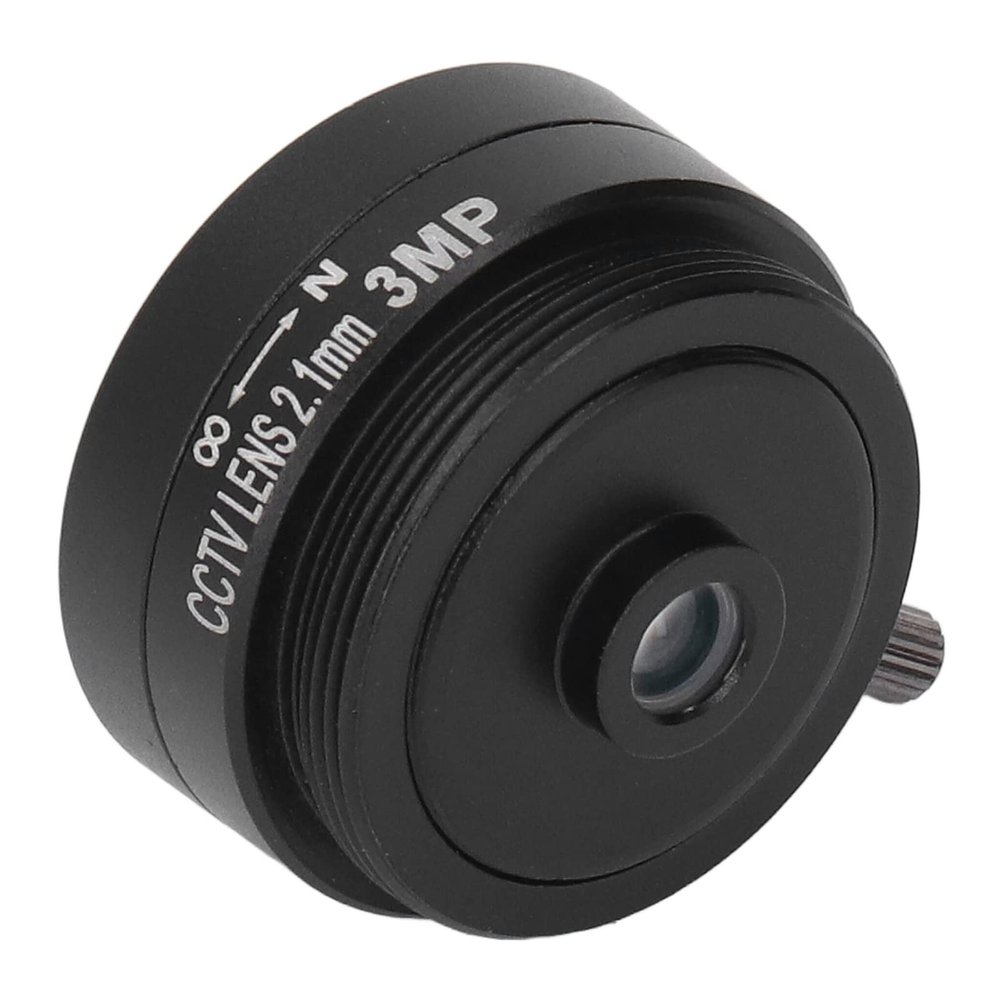 CS Mount Lens, 3MP Easy Installation CCTV Lens Aluminum Alloy for 1/2.7in Format Surveillance Cameras