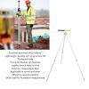 Aluminum Prism Pole Tripod with Adjustable Height, Stable Structure for Total Station Surveying Equipment, Applicable Scenario for Corner and Difficult Position Measurement view 4