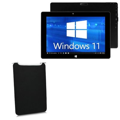 BoxWave Case Compatible with ZAOFEPU W20101 (10 in) - SlipSuit, Soft Slim Neoprene Pouch Protective Case Cover - Jet Black