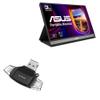 BoxWave Smart Gadget Compatible with ASUS ZenScreen Portable USB Monitor (MB16AC) (15.6 in) - AllReader SD Card Reader, microSD Card Reader SD Compact USB - Jet Black view 1
