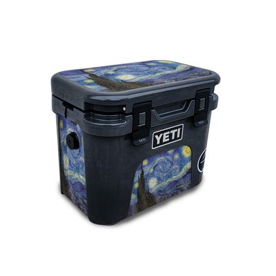 Glossy Glitter Skin Compatible with Yeti Roadie 15 Hard Cooler - Starry Night - Premium 3M Vinyl Protective Wrap Decal Cover - Easy to Apply | Crafted in The USA by MightySkins