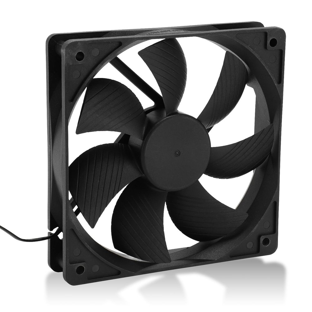 120mm Case Fan, 3000RPM Cooling Fan, 2Pin PWM PC Fans, Computer Case Cooler Fan 120x120x25mm, 12V 0.5A Ball Bearing PC Rack Server Case Fan Graphics Card Bracket