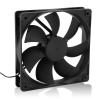 120mm Case Fan, 3000RPM Cooling Fan, 2Pin PWM PC Fans, Computer Case Cooler Fan 120x120x25mm, 12V 0.5A Ball Bearing PC Rack Server Case Fan Graphics Card Bracket view 1
