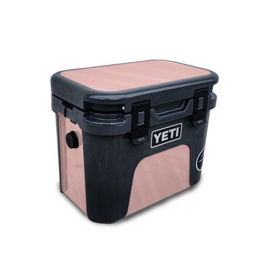 Glossy Glitter Skin Compatible with Yeti Roadie 15 Hard Cooler - Solid Blush - Premium 3M Vinyl Protective Wrap Decal Cover - Easy to Apply | Crafted in The USA by MightySkins