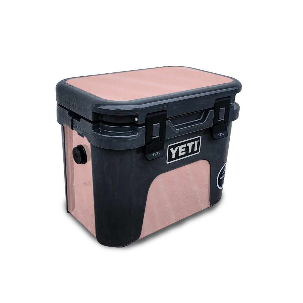 Glossy Glitter Skin Compatible with Yeti Roadie 15 Hard Cooler - Solid Blush - Premium 3M Vinyl Protective Wrap Decal Cover - Easy to Apply | Crafted in The USA by MightySkins