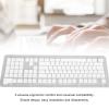 108 Key German Keyboard Keycap, Translucent Customized Layout Keyboard Keycap for Standard Full 108Key & 61 64 68 84 87 96 98 100 104 Mechanical Keyboard (White) view 2