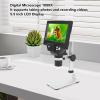 1080P HD Digital Microscope 1000X Magnification Biological Microscope Kit with 5.5 Inch LCD Display 8 LED Lights for PC View, Height Adjustable Stand view 4