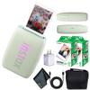 Fujifilm INSTAX MINI Link 3 Smartphone Printer (Sage Green) + Travel Bag Small + 2X INSTAX MINI Instant Film (40 Sheets) + USB Power Charging Adapter + Diginerds Microfiber Cleaning Cloth view 1