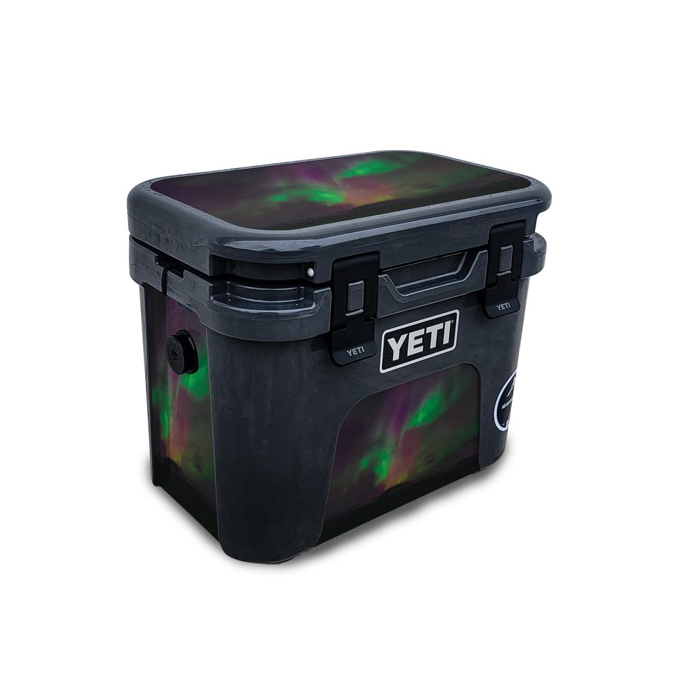 Skin Compatible with Yeti Roadie 15 Hard Cooler - Aurora Borealis - Premium 3M Vinyl Protective Wrap Decal Cover - Easy to Apply | Crafted in The USA by MightySkins
