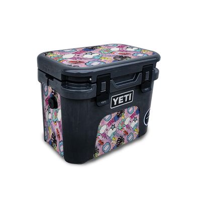 Glossy Glitter Skin Compatible with Yeti Roadie 15 Hard Cooler - OMG Yes - Premium 3M Vinyl Protective Wrap Decal Cover - Easy to Apply | Crafted in The USA by MightySkins