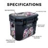 Glossy Glitter Skin Compatible with Yeti Roadie 15 Hard Cooler - OMG Yes - Premium 3M Vinyl Protective Wrap Decal Cover - Easy to Apply | Crafted in The USA by MightySkins view 2