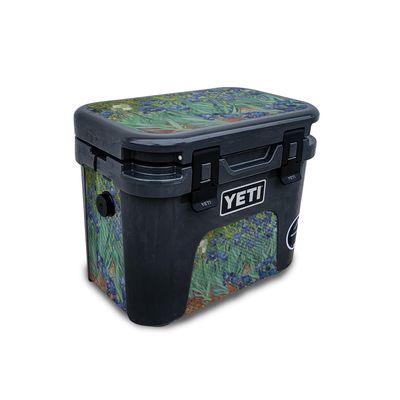 Carbon Fiber Skin Compatible with Yeti Roadie 15 Hard Cooler - Irises - Premium 3M Vinyl Protective Wrap Decal Cover - Easy to Apply | Crafted in The USA by MightySkins