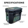 Carbon Fiber Skin Compatible with Yeti Roadie 15 Hard Cooler - Irises - Premium 3M Vinyl Protective Wrap Decal Cover - Easy to Apply | Crafted in The USA by MightySkins view 2