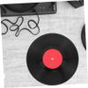 CORHAD Vinyl Record Wall Decor Retro with Red Sticker for Aesthetic Home Cafe Unique Music Theme Decoration for Living Room Bedroom and Parties view 2