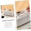 HOMOCONO 1pc Cable Management Box for Electric Cord Organizer Openings for Easy Access Storage for Desk and Living Room Elegant Design Luxurious White view 2