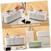 HOMOCONO 1pc Cable Management Box for Electric Cord Organizer Openings for Easy Access Storage for Desk and Living Room Elegant Design Luxurious White view 3