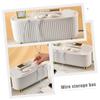 HOMOCONO 1pc Cable Management Box for Electric Cord Organizer Openings for Easy Access Storage for Desk and Living Room Elegant Design Luxurious White view 4
