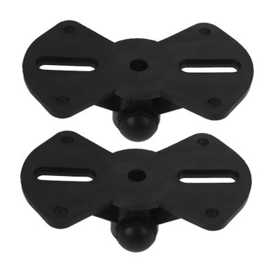 CORHAD 2pcs Stable Speaker Support Stands Durable Desktop Speaker Bases for Organizing Sound Systems Heavy-Duty Design with Ample Tray for Home and Studio Use