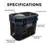 Skin Compatible with Yeti Roadie 15 Hard Cooler - Cold Steel - Premium 3M Vinyl Protective Wrap Decal Cover - Easy to Apply | Crafted in The USA by MightySkins view 2