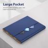 DTTO Keyboard Case for iPad Air 11 Inch M3/M2 2025/2024, iPad Air 5th/4th Generation 10.9-Inch, 7 Colors Backlit Wireless Detachable Folio Keyboard Cover with Pencil Holder & Pocket, Navy Blue view 4