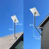 CEKAY Starlink Gen 3 Mounting Kit with 51" Pole & Pipe Adapter  Heavy-Duty Adjustable J-Pole Mast for Wall, Eave or Roof, Compatible with Starlink V3 Standard Dish view 2
