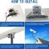 CEKAY Starlink Gen 3 Mounting Kit with 51" Pole & Pipe Adapter  Heavy-Duty Adjustable J-Pole Mast for Wall, Eave or Roof, Compatible with Starlink V3 Standard Dish view 4