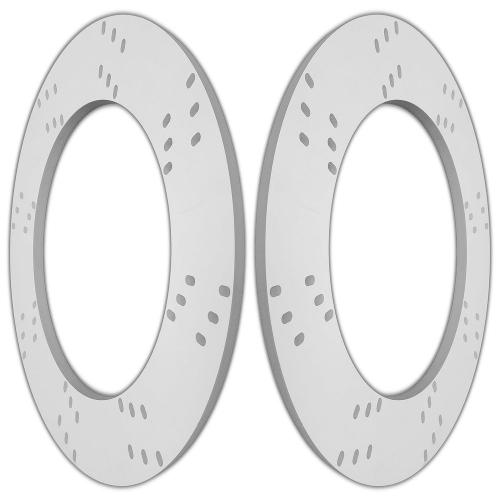 18" to 15" Subwoofer Adapters - White - 1/2" thick - 1 Pair