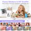 Kids Camera Instant Print, Dual-Lens 48MP Digital Camera for Christmas Birthday Gifts, 1080P Selfie Instant Cameras for Kids with 32GB Card, Print Digital Cameras for Girls Boys-Purple view 4