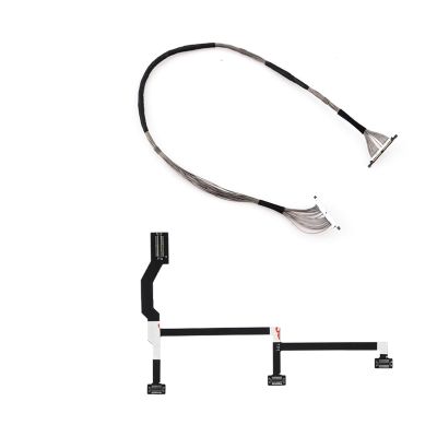 LBRYVTCE Repair Parts for D-JI Mavic Pro Camera Drone Flex Ribbon Flat Cable Signal Cable Gimbal Mount Plate Damping Bracket Replacement(Cable Set)