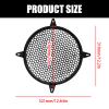 10 Inch Subwoofer Grill Speaker Grill Cover, Black Waffle Grill Cover Plastic Mesh Grille Speaker Grill Cover Circle Subwoofer Speaker Cover, 1PCS view 2
