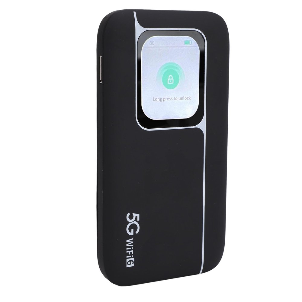 5G Travel Router, 5G WiFi6 Mobile Hotspot Router, 5G Cellular Network Nano SIM Card Slot, Portable Hotspot Device with 2.01 Inch Screen