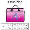 Custom Laptop Bag with Name, Personalized Shoulder Bag for Laptop, Customized Portable Computer Bag Gifts for Business Office Black view 2