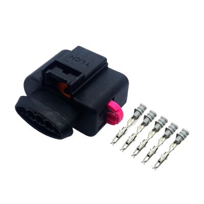 1/5/10 Set 5Pin Automotive Air Flow Meter Wire Connector p/Lug 6N0973705 1J0973705 DJ7055A-1.5-21(1 Set)